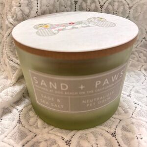 Sand + Paws Sage & Sea Salt Green Candle